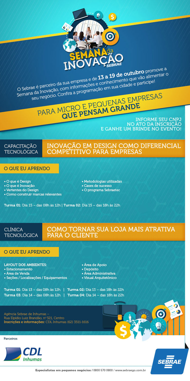 Semana da Inovação Sebrae Inhumas Semana da Inovação Sebrae Inhumas