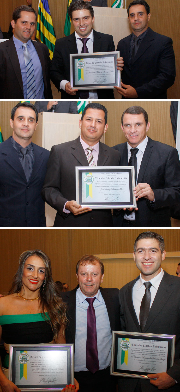 Entrega do Título de Cidadão Inhumense Entrega do Título de Cidadão Inhumense