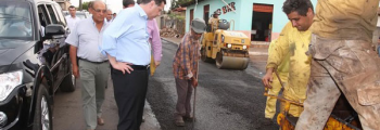 Governador Marconi Perillo Visita Obras em Inhumas e Região.