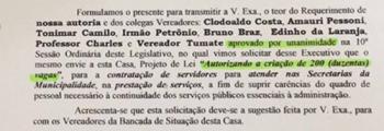 Sessão Solene Extraordinária na Câmara Municipal de Inhumas