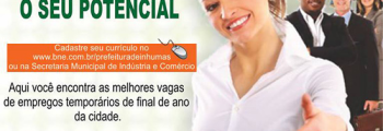 Emprega Inhumas oferta vagas de empregos temporários