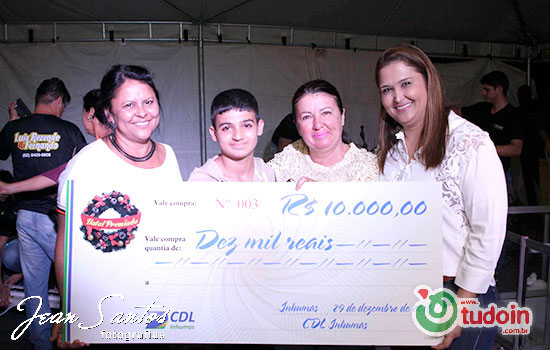 TUDOIN - Galerias de Imagens - Natal Premiado CDL Inhumas 2016