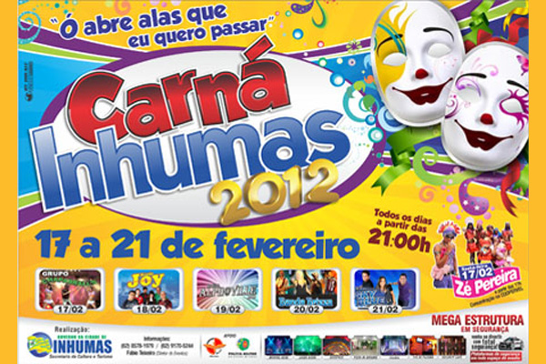 Vem aà o Carná Inhumas 2012! Vem aà o Carná Inhumas 2012!