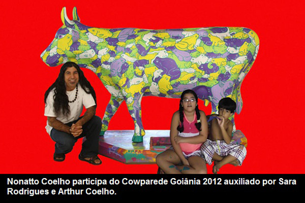 Nonatto Coelho participa do Cowparade em Goiânia Nonatto Coelho participa do Cowparade em Goiânia