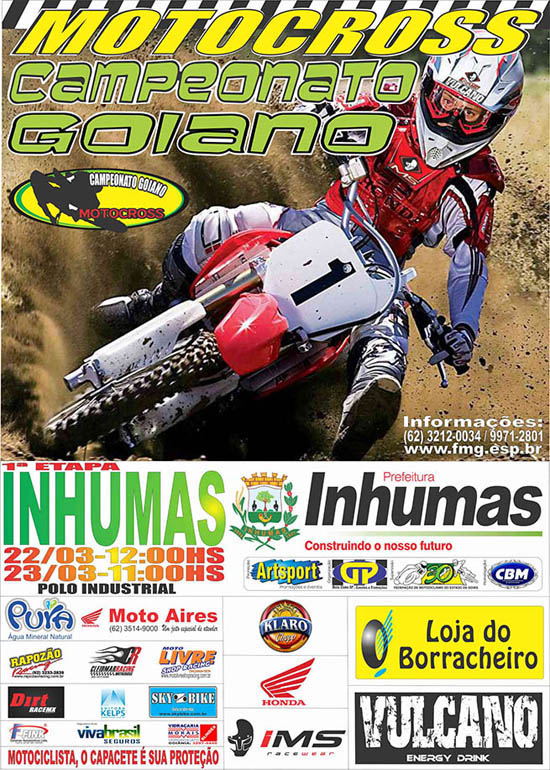 Inhumas pela primeira abrirá o Campeonato Goiano de Motocross Inhumas pela primeira abrirá o Campeonato Goiano de Motocross