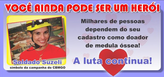 Corpo de Bombeiro de Inhumas realizará campanha de doação de medula óssea Corpo de Bombeiro de Inhumas realizará campanha de doação de medula óssea