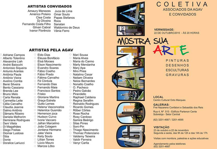 Goiânia Mostra Sua Arte - convite para evento cultural em Goiânia Goiânia Mostra Sua Arte - convite para evento cultural em Goiânia