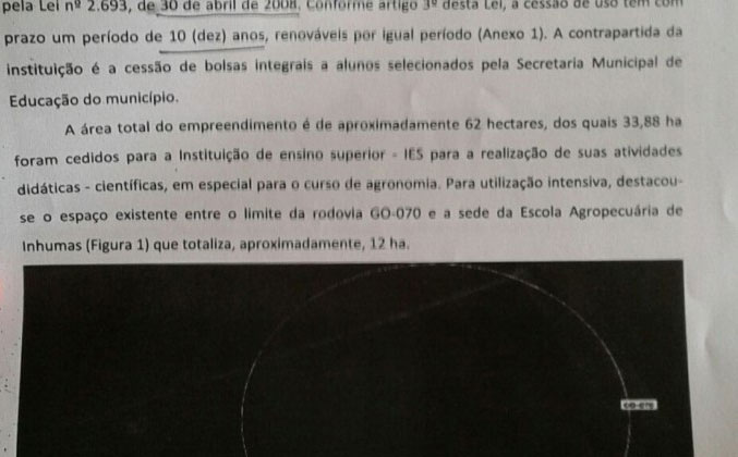 Disputa entre Uni-Anhanguera e Prefeitura de Inhumas