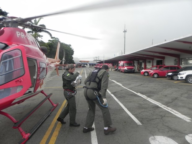 Helicóptero Bombeiro resgata recém-nascido em Inhumas Helicóptero Bombeiro resgata recém-nascido em Inhumas